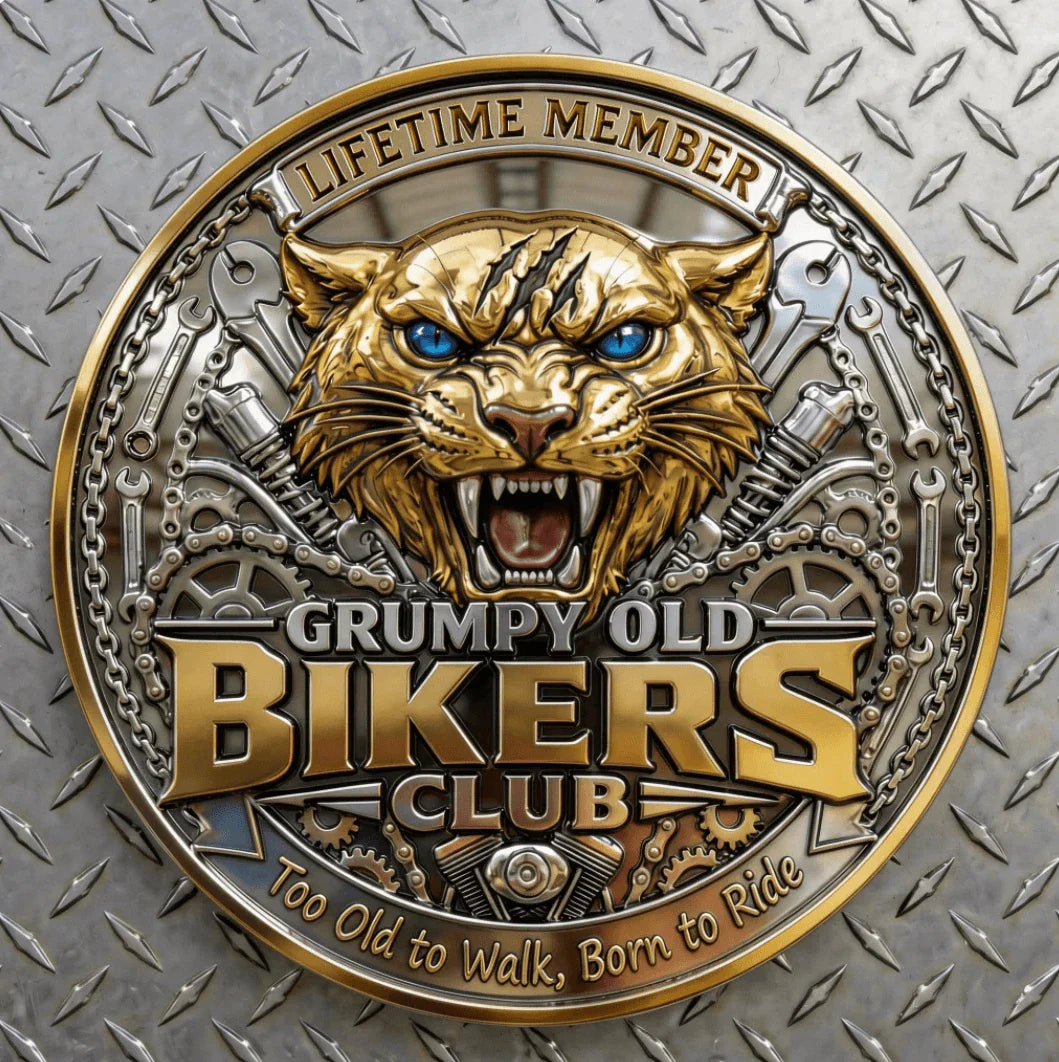 ๐NEW YEAR 60% OFF - Grumpy Old Bikers Club Commemorative Coin ๐๏ธ๐ช๐ฅ