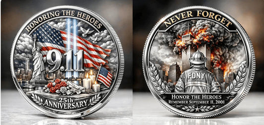 9/11 Never Forget – 25th Anniversary Commemorative Coin