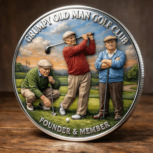 Grumpy Old Man Golf Club Commemorative Coin