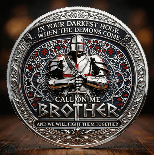 ⚡️Last Day 60% OFF - Brotherhood of Knights Commemorative Coin ⚔️🪙🛡️