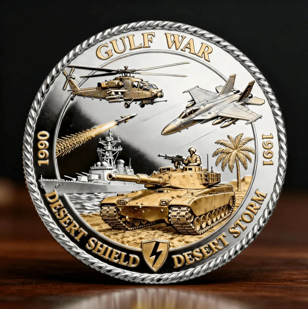 🏆35th Anniversary Flash Sale - Desert Shield And Desert Storm Challenge Coin