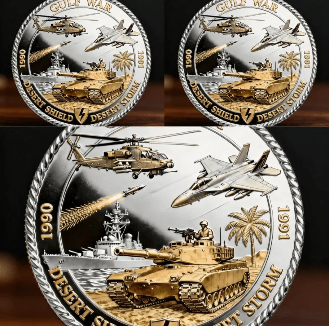 🏆35th Anniversary Flash Sale - Desert Shield And Desert Storm Challenge Coin