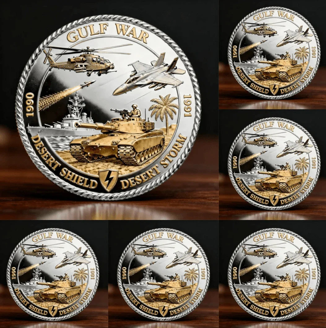 🏆35th Anniversary Flash Sale - Desert Shield And Desert Storm Challenge Coin