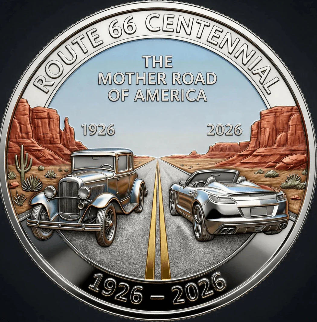 🏆Flash Sale 60% OFF -🛣️ Route 66 – 100 Years of Freedom Commemorative Medallion