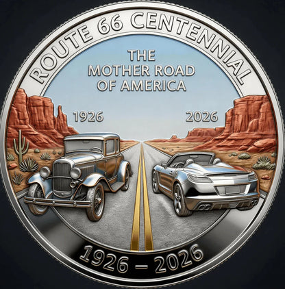 🏆Flash Sale 60% OFF -🛣️ Route 66 – 100 Years of Freedom Commemorative Medallion